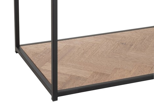 Konsoollaud ZIGZAG pruun / must, 100x40xH85 cm