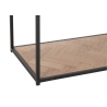 Konsoollaud ZIGZAG pruun / must, 100x40xH85 cm