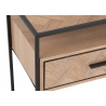 Konsoollaud ZIGZAG pruun / must, 100x40xH85 cm