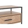 Konsoollaud ZIGZAG pruun / must, 100x40xH85 cm