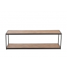 Diivanilaud ZIGZAG pruun / must, 150x40xH45 cm