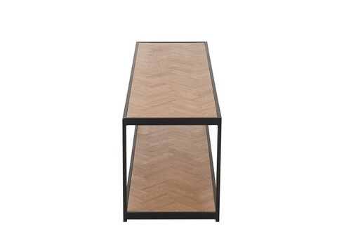 Diivanilaud ZIGZAG pruun / must, 150x40xH45 cm