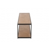 Diivanilaud ZIGZAG pruun / must, 150x40xH45 cm