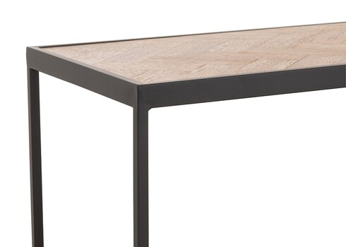 Diivanilaud ZIGZAG pruun / must, 150x40xH45 cm