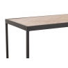 Diivanilaud ZIGZAG pruun / must, 150x40xH45 cm