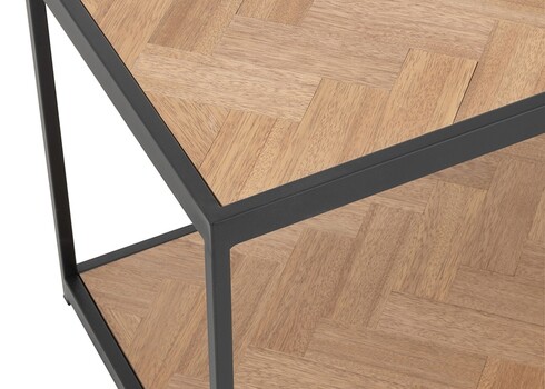 Diivanilaud ZIGZAG pruun / must, 150x40xH45 cm