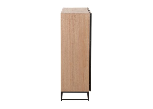 Kapp ZIGZAG pruun / must, 120x38xH112 cm