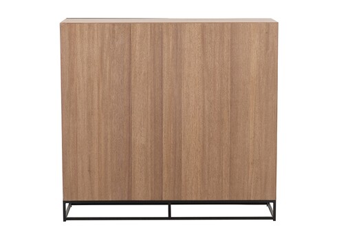 Kapp ZIGZAG pruun / must, 120x38xH112 cm