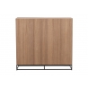 Kapp ZIGZAG pruun / must, 120x38xH112 cm