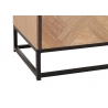 Kapp ZIGZAG pruun / must, 120x38xH112 cm