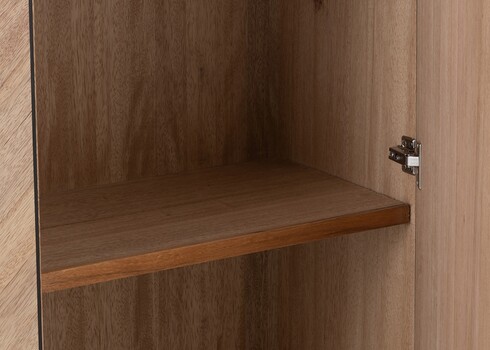 Kapp ZIGZAG pruun / must, 120x38xH112 cm