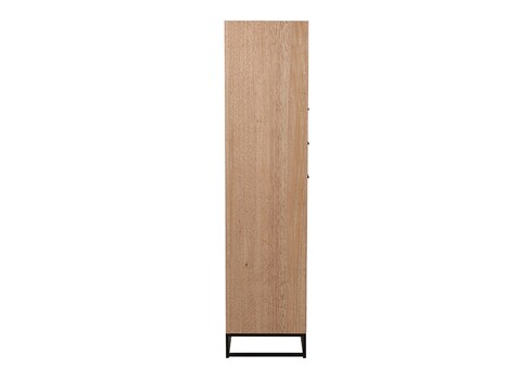 Kapp ZIGZAG pruun / must, 60x38xH158 cm