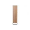 Kapp ZIGZAG pruun / must, 60x38xH158 cm