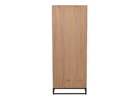 Kapp ZIGZAG pruun / must, 60x38xH158 cm