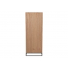 Kapp ZIGZAG pruun / must, 60x38xH158 cm