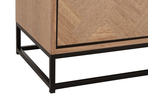 Kapp ZIGZAG pruun / must, 60x38xH158 cm