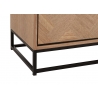 Kapp ZIGZAG pruun / must, 60x38xH158 cm