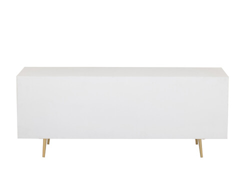 Tv-alus LINES valge / kuldne, 150x45xH59 cm