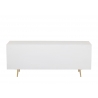 Tv-alus LINES valge / kuldne, 150x45xH59 cm