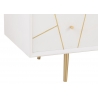 Tv-alus LINES valge / kuldne, 150x45xH59 cm