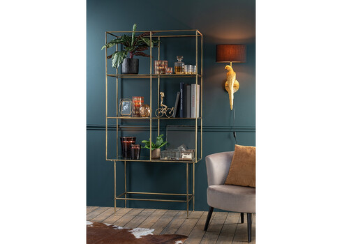 Riiul CLASS kuldne, 100x40xH200 cm