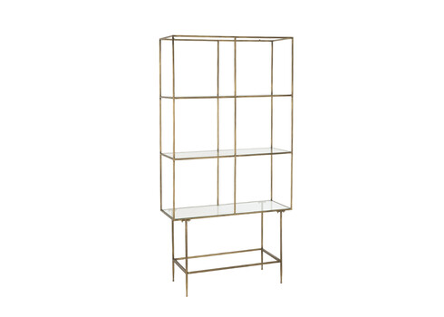 Riiul CLASS kuldne, 100x40xH200 cm