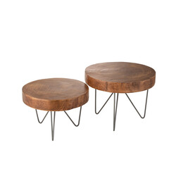 Abilaudade komplekt LOWNI pruun, 2 tk