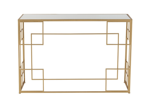 Konsoollaud FELICITY kuldne, 120x40xH81 cm
