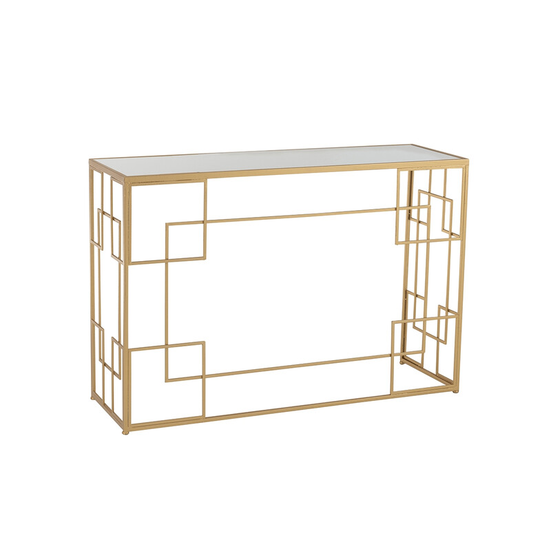 Konsoollaud FELICITY kuldne, 120x40xH81 cm