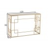 Konsoollaud FELICITY kuldne, 120x40xH81 cm