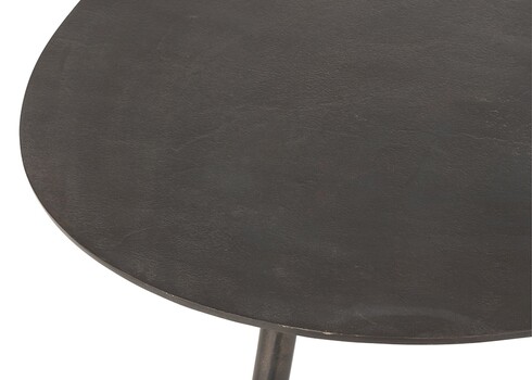 Diivanilaud DROP must, 90x56xH32 cm