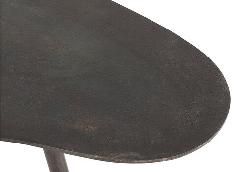 Diivanilaud DROP must, 90x56xH32 cm