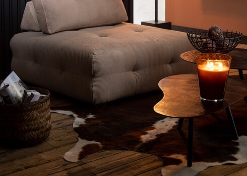 Diivanilaud DROP must, 90x56xH32 cm