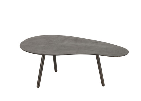 Diivanilaud DROP must, 90x56xH32 cm