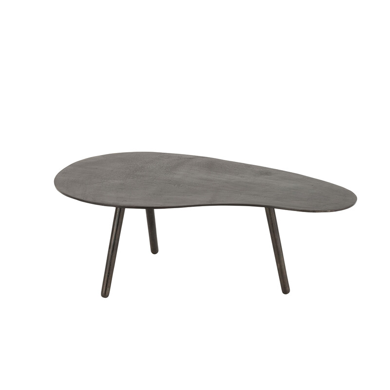 Diivanilaud DROP must, 90x56xH32 cm