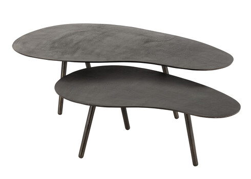 Diivanilaud DROP must, 120x76xH36 cm