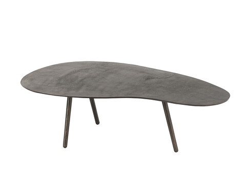 Diivanilaud DROP must, 120x76xH36 cm