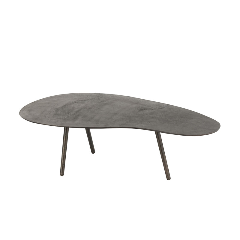 Diivanilaud DROP must, 120x76xH36 cm