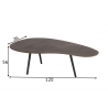 Diivanilaud DROP pruun, 120x76xH36 cm