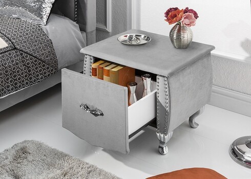 Öökapp EXTRAVAGANCIA hõbehall, 47x41xH45 cm