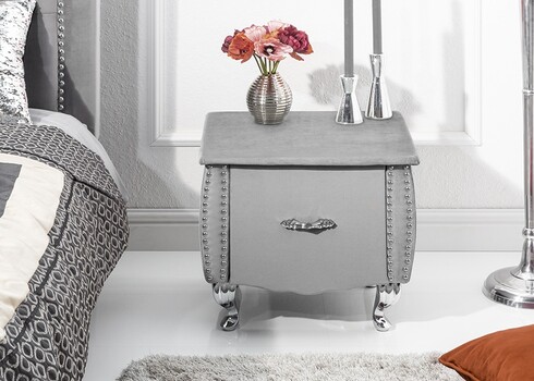 Öökapp EXTRAVAGANCIA hõbehall, 47x41xH45 cm