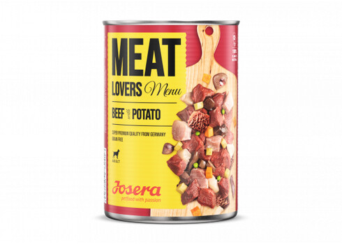 Josera Meat Lovers Menu koeratoit veis kartuliga 6x400g