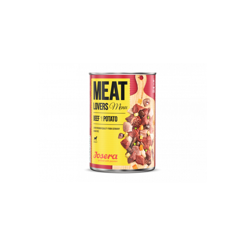 Josera Meat Lovers Menu koeratoit veis kartuliga 6x400g