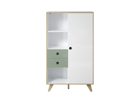 Kummut ADELAIDE valge läige / roheline, 90x153xH40 cm