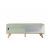 Diivanilaud ADELAIDE valge läige / roheline, 115x60xH46 cm