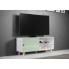 Tv-alus ADELAIDE valge läige / roheline, 145x40xH63 cm