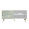 Tv-alus ADELAIDE valge läige / roheline, 145x40xH63 cm