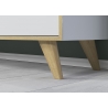 Baarikapp ADELAIDE valge läige / roheline, 145x40xH118 cm