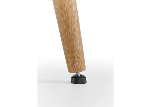 Pikendatav söögilaud BOZEN valge / tamm, 160-200x90xh76 cm