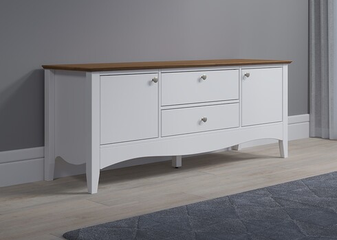 Tv-alus LISSABON valge, 140x42xH58 cm